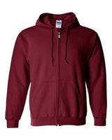 Gildan G186 Adult Heavy Blend 50/50 Full-Zip Hooded Sweatshirt #color_CARDINAL RED