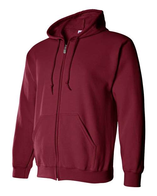 Gildan G186 Adult Heavy Blend 50/50 Full-Zip Hooded Sweatshirt #color_CARDINAL RED