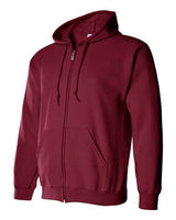 Gildan G186 Adult Heavy Blend 50/50 Full-Zip Hooded Sweatshirt #color_CARDINAL RED