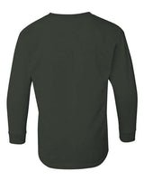Gildan G540B Youth Heavy Cotton Long-Sleeve T-Shirt #color_FOREST GREEN