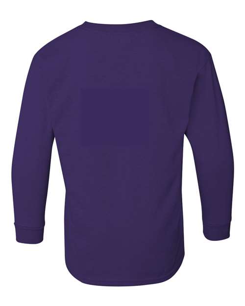 Gildan G540B Youth Heavy Cotton Long-Sleeve T-Shirt #color_PURPLE