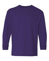 Gildan G540B Youth Heavy Cotton Long-Sleeve T-Shirt #color_PURPLE