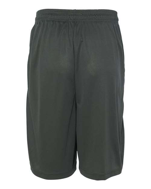 "Badger 4119 B-Core 10" Shorts with Pockets #color_Graphite"