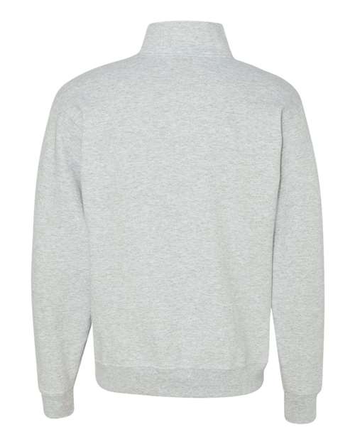 Jerzees 995M Adult NuBlend Quarter-Zip Cadet Collar Sweatshirt #color_ASH
