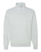 Jerzees 995M Adult NuBlend Quarter-Zip Cadet Collar Sweatshirt #color_ASH