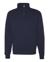 Jerzees 995M Adult NuBlend Quarter-Zip Cadet Collar Sweatshirt #color_J NAVY