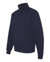 Jerzees 995M Adult NuBlend Quarter-Zip Cadet Collar Sweatshirt #color_J NAVY