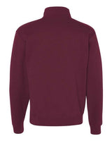 Jerzees 995M Adult NuBlend Quarter-Zip Cadet Collar Sweatshirt #color_MAROON