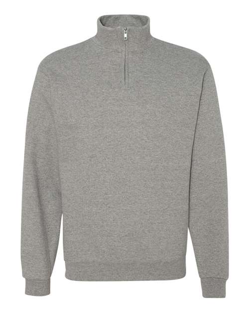 Jerzees 995M Adult NuBlend Quarter-Zip Cadet Collar Sweatshirt #color_OXFORD
