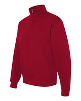 Jerzees 995M Adult NuBlend Quarter-Zip Cadet Collar Sweatshirt #color_TRUE RED