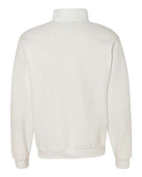 Jerzees 995M Adult NuBlend Quarter-Zip Cadet Collar Sweatshirt #color_WHITE