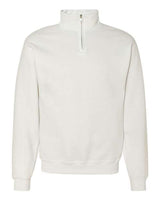 Jerzees 995M Adult NuBlend Quarter-Zip Cadet Collar Sweatshirt #color_WHITE