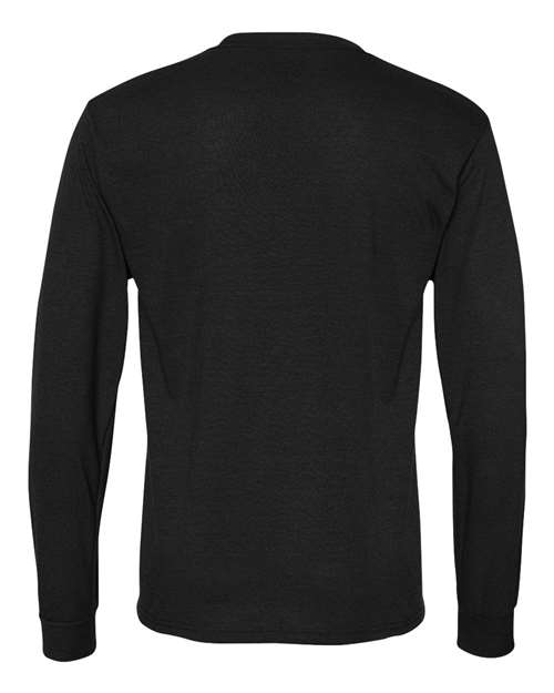 Jerzees 21ML Adult DRI-POWER SPORT Long-Sleeve T-Shirt #color_BLACK