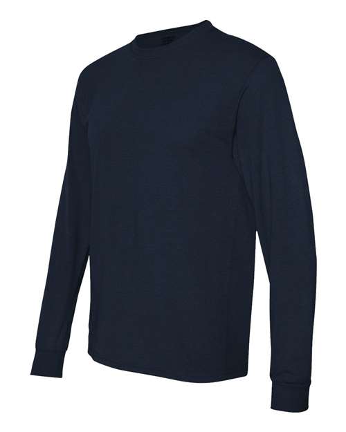 Jerzees 21ML Adult DRI-POWER SPORT Long-Sleeve T-Shirt #color_J NAVY