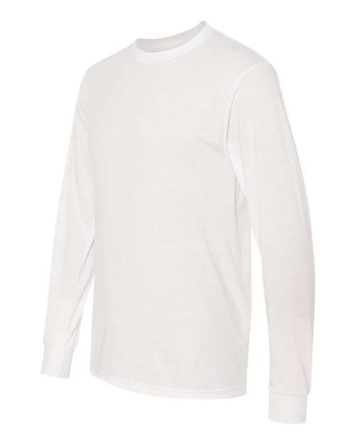 Jerzees 21ML Adult DRI-POWER SPORT Long-Sleeve T-Shirt #color_WHITE
