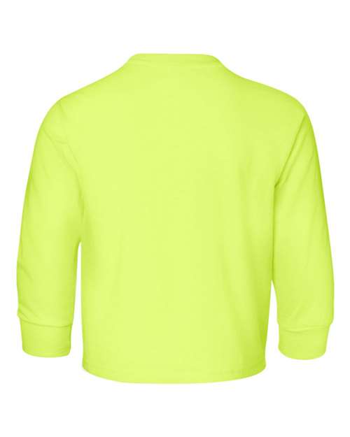 Jerzees 29BL Youth DRI-POWER ACTIVE Long-Sleeve T-Shirt #color_SAFETY GREEN