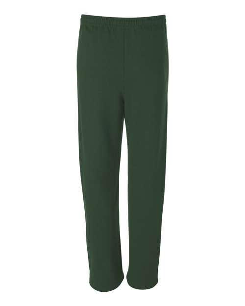 Jerzees 974MP Adult NuBlend Open-Bottom Fleece Sweatpants #color_FOREST GREEN
