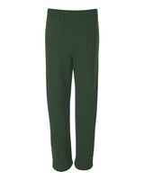Jerzees 974MP Adult NuBlend Open-Bottom Fleece Sweatpants #color_FOREST GREEN