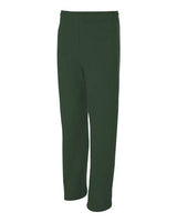 Jerzees 974MP Adult NuBlend Open-Bottom Fleece Sweatpants #color_FOREST GREEN