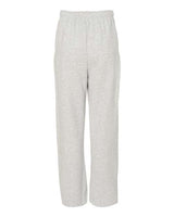 Jerzees 974MP Adult NuBlend Open-Bottom Fleece Sweatpants #color_ASH