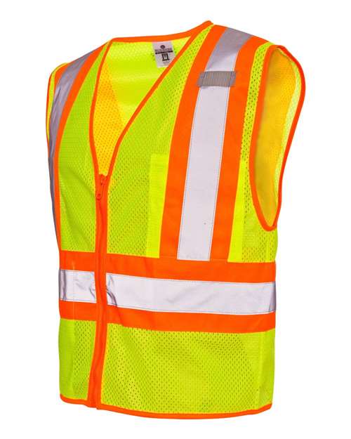 Kishigo 1055-1056 Ultra-Cool Contrasting Mesh Vest #color_Lime