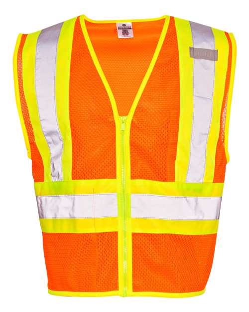 Kishigo 1055-1056 Ultra-Cool Contrasting Mesh Vest #color_Orange