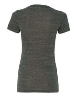 Bella + Canvas B6035 Ladies' Jersey Short-Sleeve Deep V-Neck T-Shirt #color_CHARCOAL MARBLE
