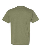 Hanes 5170 Unisex 50/50 T-Shirt #color_HEATHER GREEN