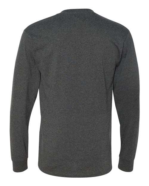 Jerzees 29L Adult DRI-POWER ACTIVE Long-Sleeve T-Shirt #color_BLACK HEATHER
