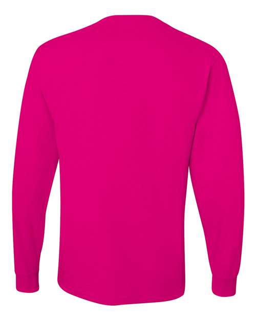 Jerzees 29L Adult DRI-POWER ACTIVE Long-Sleeve T-Shirt #color_CYBER PINK