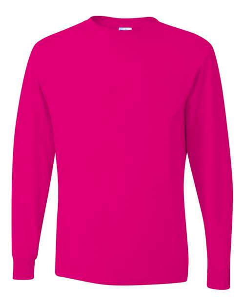 Jerzees 29L Adult DRI-POWER ACTIVE Long-Sleeve T-Shirt #color_CYBER PINK