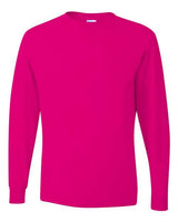 Jerzees 29L Adult DRI-POWER ACTIVE Long-Sleeve T-Shirt #color_CYBER PINK