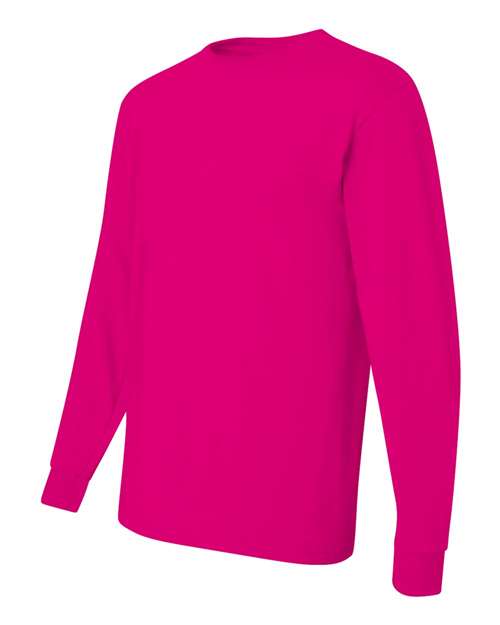 Jerzees 29L Adult DRI-POWER ACTIVE Long-Sleeve T-Shirt #color_CYBER PINK