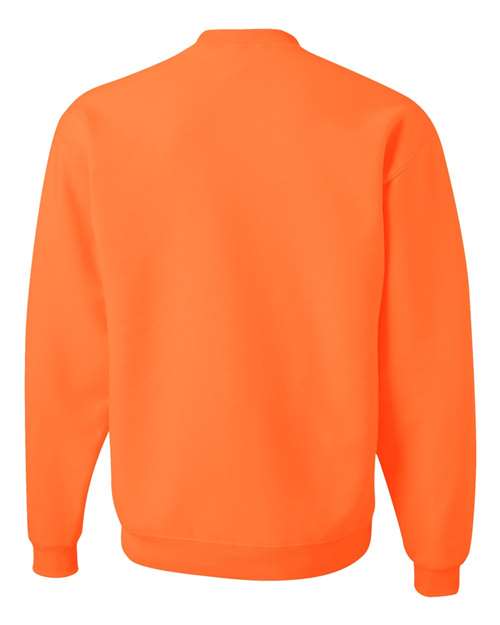Jerzees 4662 Adult Super Sweats NuBlend Fleece Crew #color_SAFETY ORANGE