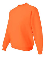 Jerzees 4662 Adult Super Sweats NuBlend Fleece Crew #color_SAFETY ORANGE