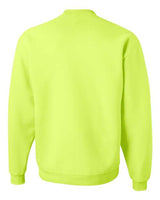 Jerzees 4662 Adult Super Sweats NuBlend Fleece Crew #color_SAFETY GREEN