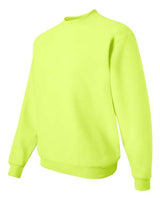 Jerzees 4662 Adult Super Sweats NuBlend Fleece Crew #color_SAFETY GREEN
