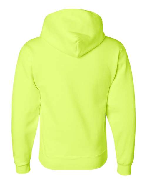 Jerzees 4997 Adult Super Sweats NuBlend Fleece Pullover Hooded Sweatshirt #color_SAFETY GREEN