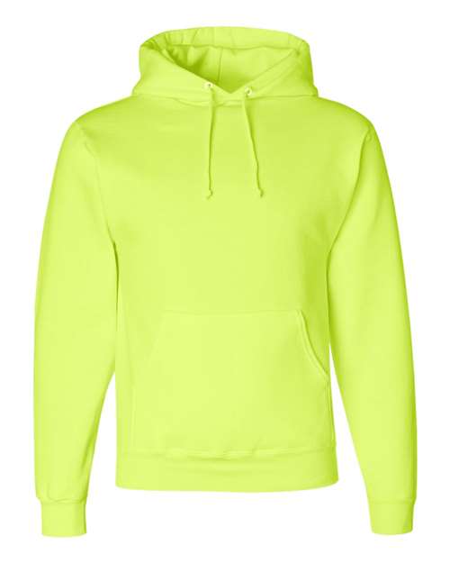 Jerzees 4997 Adult Super Sweats NuBlend Fleece Pullover Hooded Sweatshirt #color_SAFETY GREEN