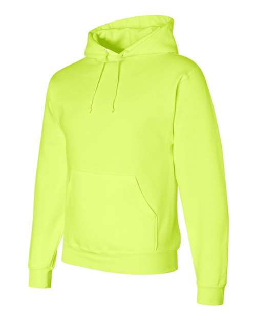 Jerzees 4997 Adult Super Sweats NuBlend Fleece Pullover Hooded Sweatshirt #color_SAFETY GREEN