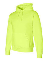 Jerzees 4997 Adult Super Sweats NuBlend Fleece Pullover Hooded Sweatshirt #color_SAFETY GREEN