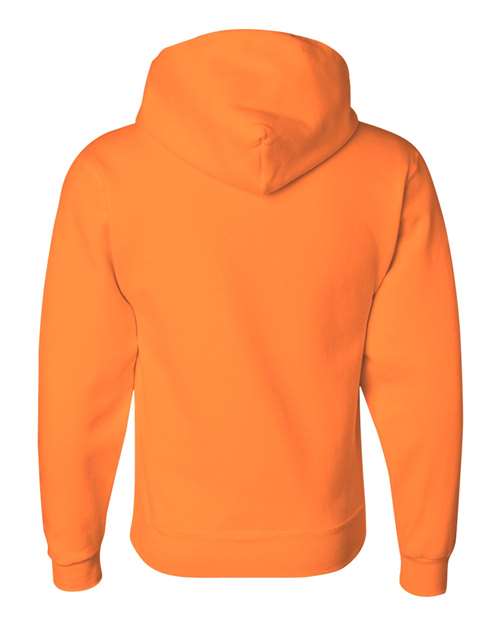 Jerzees 4997 Adult Super Sweats NuBlend Fleece Pullover Hooded Sweatshirt #color_SAFETY ORANGE