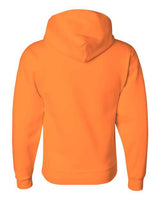 Jerzees 4997 Adult Super Sweats NuBlend Fleece Pullover Hooded Sweatshirt #color_SAFETY ORANGE