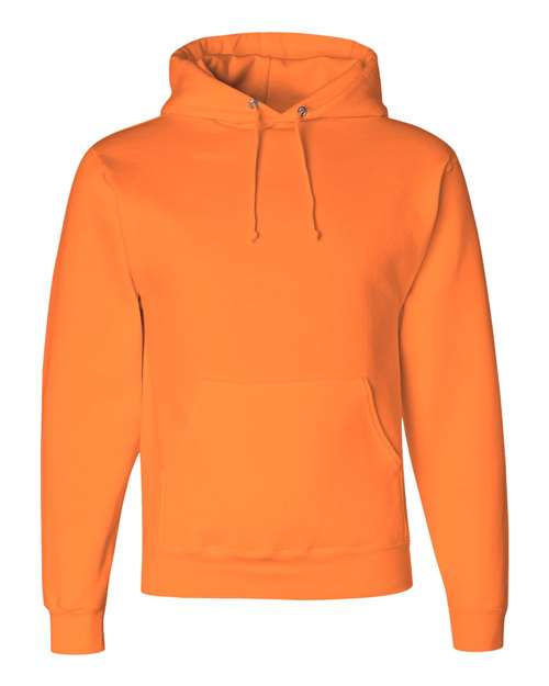 Jerzees 4997 Adult Super Sweats NuBlend Fleece Pullover Hooded Sweatshirt #color_SAFETY ORANGE