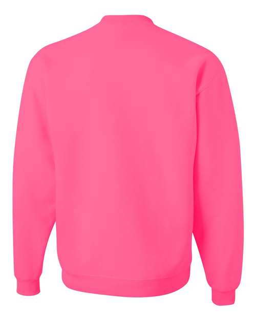 Jerzees 562 Adult NuBlend FleeceCrew #color_NEON PINK
