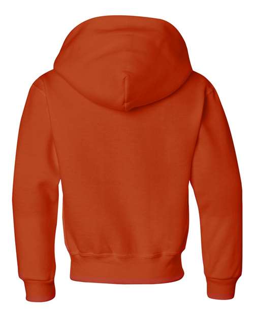 Jerzees 996Y Youth NuBlend Fleece Pullover Hooded Sweatshirt #color_BURNT ORANGE
