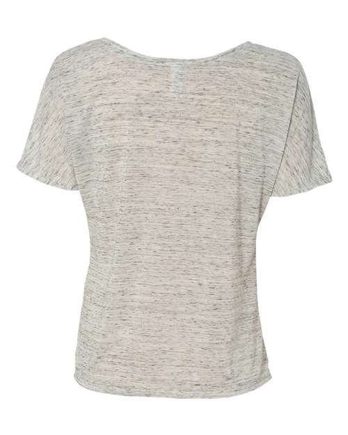 Bella + Canvas 8816 Ladies' Slouchy Scoop-Neck T-Shirt #color_WHITE MARBLE