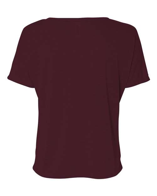 Bella + Canvas 8815 Ladies' Slouchy V-Neck T-Shirt #color_MAROON