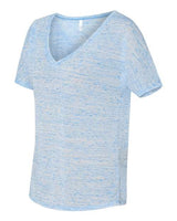 Bella + Canvas 8815 Ladies' Slouchy V-Neck T-Shirt #color_BLUE MARBLE