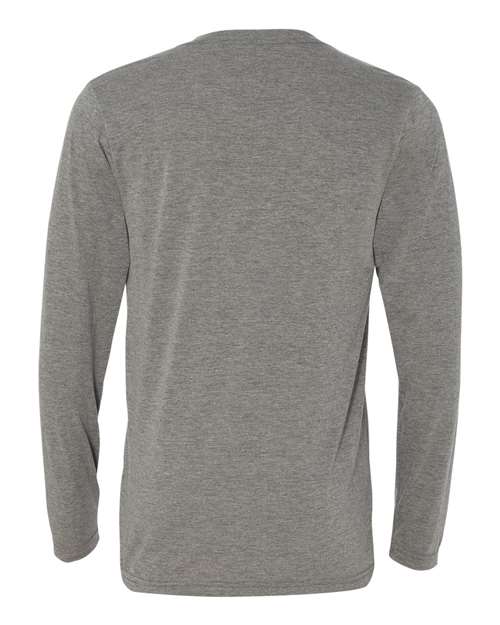 Bella + Canvas 3425 Unisex Jersey Long-Sleeve V-Neck T-Shirt #color_GREY TRIBLEND